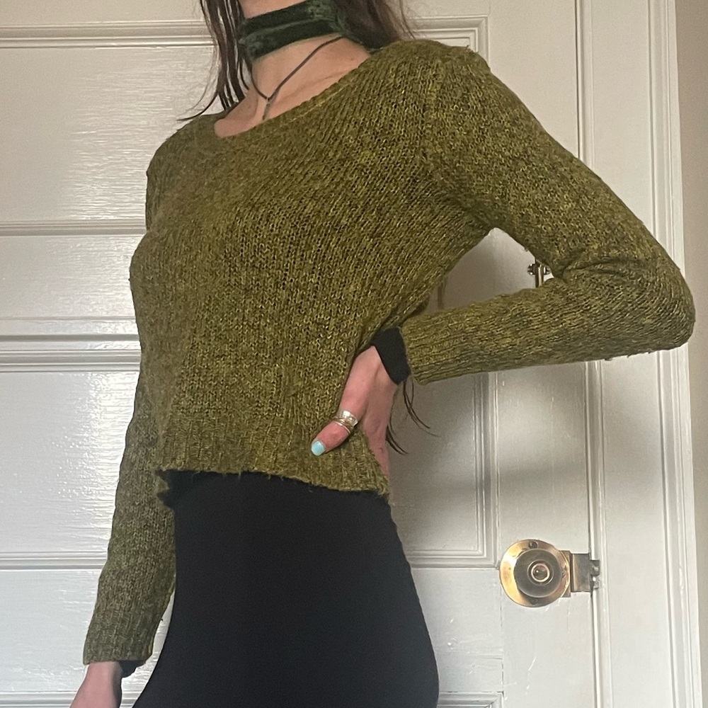 Green Knit Sweater